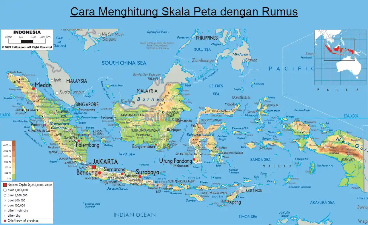 Cara Menghitung Skala Peta Dengan Rumus