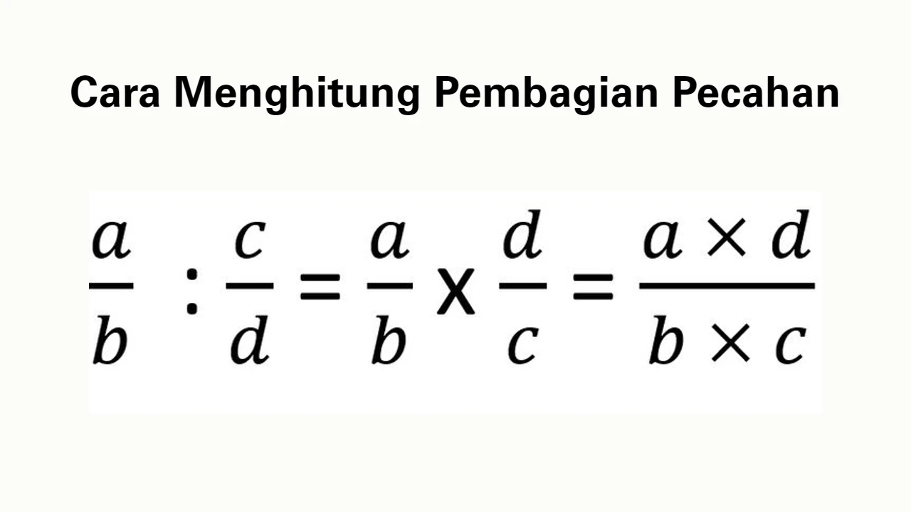 Cara Mudah Menghitung Penjelasan Pecahan Biasa Maupun 